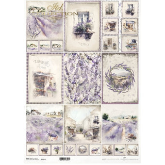 ITD COLLECTION DECOUPAGE RICE PAPER A3 - R1087L