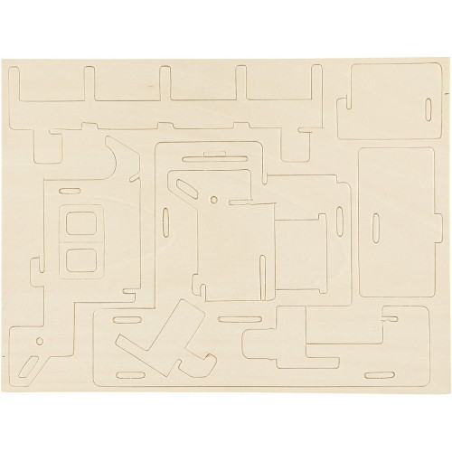 CREATIV 3D WOODEN PUZZLE HOUSE 57874