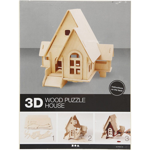CREATIV 3D WOODEN PUZZLE HOUSE 57874