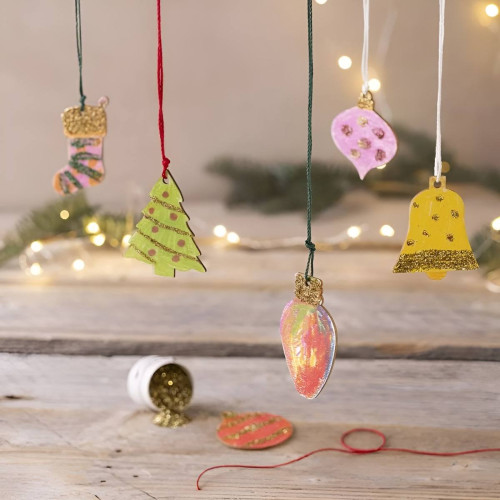 CREATIV ДЪРВЕНИ КОЛЕДНИ ФИГУРКИ АСОРТИ 4-5СМ/5,5-7СМ - 58076