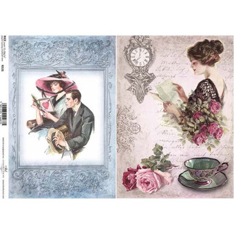 ITD COLLECTION DECOUPAGE RICE PAPER A4 - R0531