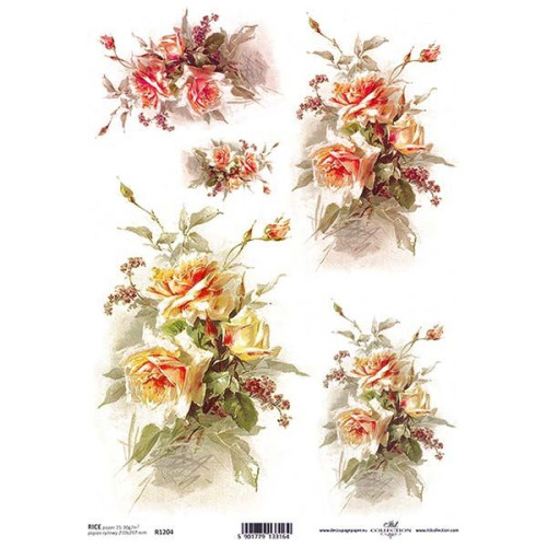 ITD COLLECTION DECOUPAGE RICE PAPER A4 - R1204