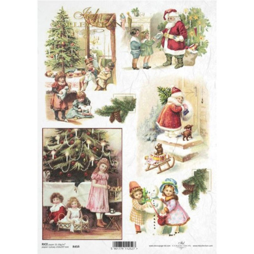 ITD COLLECTION DECOUPAGE RICE PAPER A4 - R0456