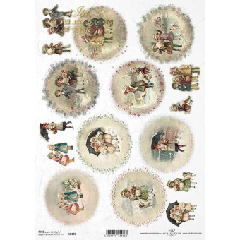 ITD COLLECTION DECOUPAGE RICE PAPER A4 - R1490