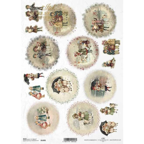 ITD COLLECTION DECOUPAGE RICE PAPER A4 - R1490