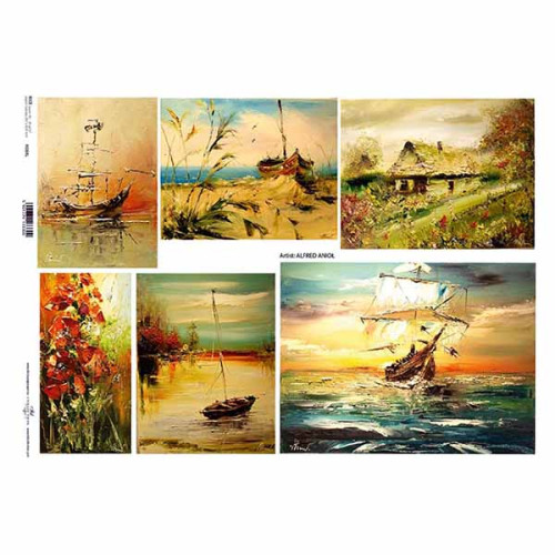 ITD COLLECTION DECOUPAGE RICE PAPER A3 - R0084L