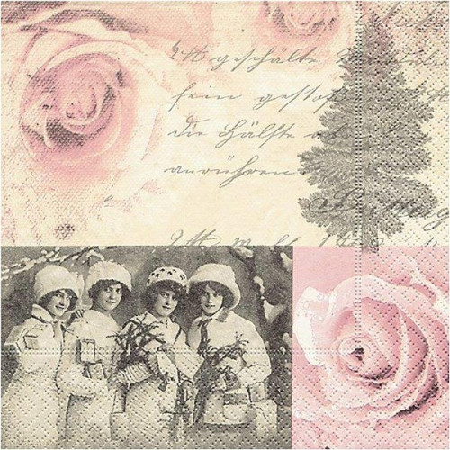 CREATIV NAPKINS FOR DECOUPAGE 3 LAYERS - FOUR LADIES
