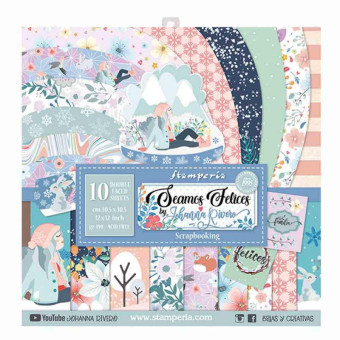STAMPERIA BLOCK DESIGNER PAPER 30.5/30.5 CM - SBBL61