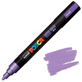 POSCA АКРИЛЕН МАРКЕР PC-5M, 1.8-2.5 MM - METALLIC VIOLET