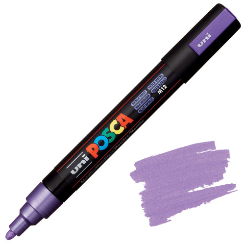POSCA АКРИЛЕН МАРКЕР PC-5M, 1.8-2.5 MM - METALLIC VIOLET