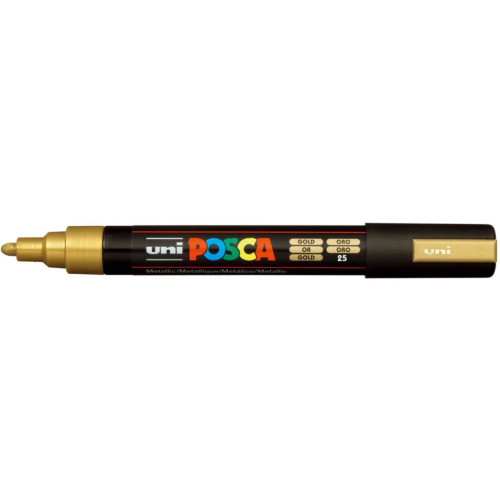 POSCA АКРИЛЕН МАРКЕР PC-5M, 1.8-2.5 MM - GOLD