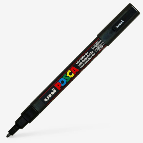 POSCA АКРИЛЕН МАРКЕР PC-3M, 0.9-1.3 MM - BLACK