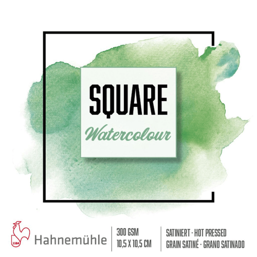 HAHNEMUHLE SQUARE WATERCOLOUR 300ГР, 10,5/10,5СМ, 15Л.