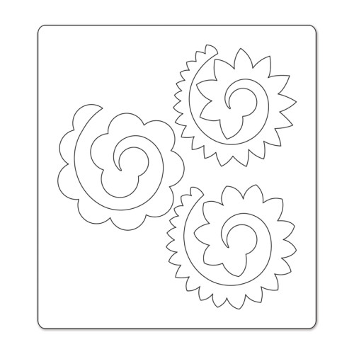 SIZZIX DIE CUTTING - FLOWERS, 3-D # 3
