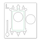 SIZZIX BIGZ ЩАНЦИ ЗА ИЗРЯЗВАНЕ - WALL CLOCK