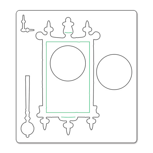 SIZZIX BIGZ ЩАНЦИ ЗА ИЗРЯЗВАНЕ - WALL CLOCK