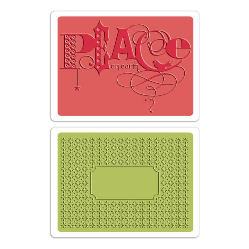 SIZZIX ПАПКИ ЗА РЕЛЕФ - PEACE SET