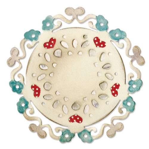 SIZZIX THINLITS ЩАНЦИ ЗА ИЗРЯЗВАНЕ - DOILY, LOVE SILHOUETTE