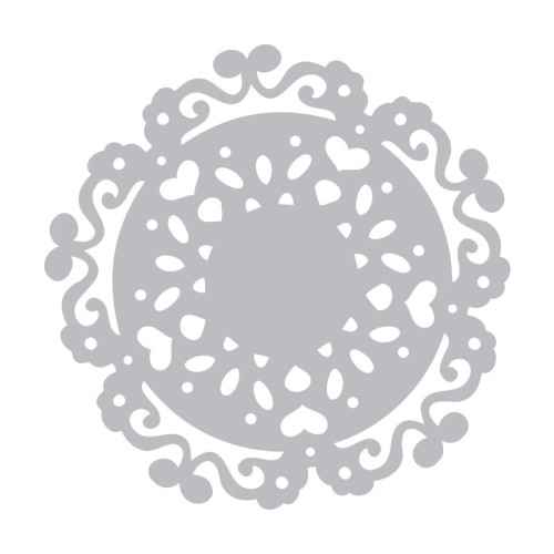 SIZZIX THINLITS ЩАНЦИ ЗА ИЗРЯЗВАНЕ - DOILY, LOVE SILHOUETTE