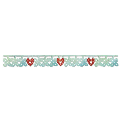 SIZZIX STRIP DIES FOR CUTTING - FLOWER & HEART CHARMS