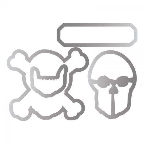 SIZZIX FRAMELITS ЩАНЦИ ЗА ИЗРЯЗВАНЕ - SKULL BLUEPRIN