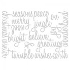 SIZZIX THINLITS ЩАНЦИ ЗА ИЗРЯЗВАНЕ - HOLIDAY WORDS: SCRIPT