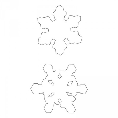 SIZZIX BIGZ ЩАНЦИ ЗА ИЗРЯЗВАНЕ - SNOWFLAKE DUO