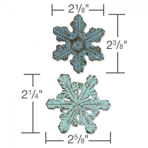 SIZZIX BIGZ ЩАНЦИ ЗА ИЗРЯЗВАНЕ - SNOWFLAKE DUO