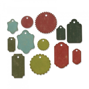 SIZZIX THINLITS ЩАНЦИ ЗА ИЗРЯЗВАНЕ - GIFT TAGS