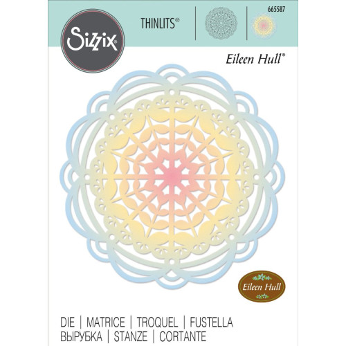 SIZZIX THINLITS ЩАНЦИ ЗА ИЗРЯЗВАНЕ - HEARTH MANDALA