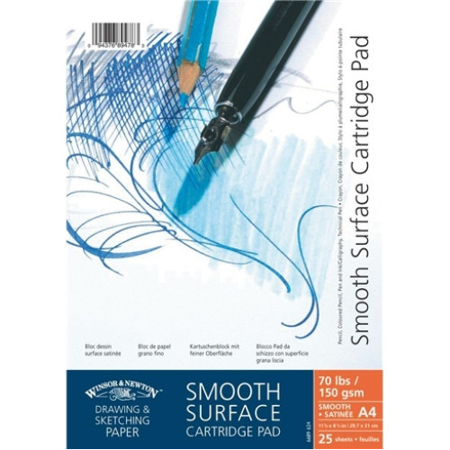 W&N SKETCHBOOK SMOOTH SURFACE A3, 25 SHEETS, 150 GSM - 6689623
