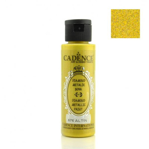 CADENCE АКРИЛНА БОЯ DIAMOND METALLIC 70 МЛ - GOLD 676