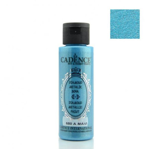 CADENCE АКРИЛНА БОЯ DIAMOND METALLIC 70 МЛ - LIGHT BLUE 680