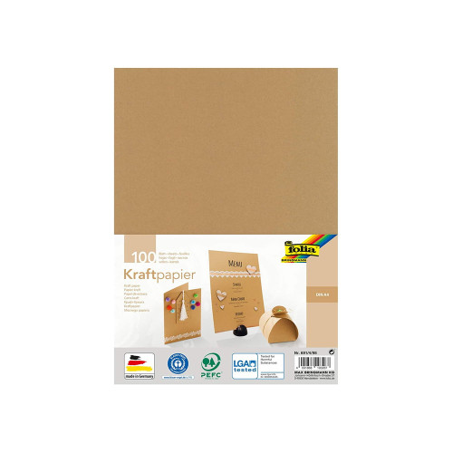 FOLIA КРАФТ КАРТОН А4, 120 ГР