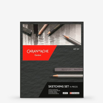 CARAN D'ACHE ГРАФИЧЕН КОМПЛЕКТ 14 ЧАСТИ