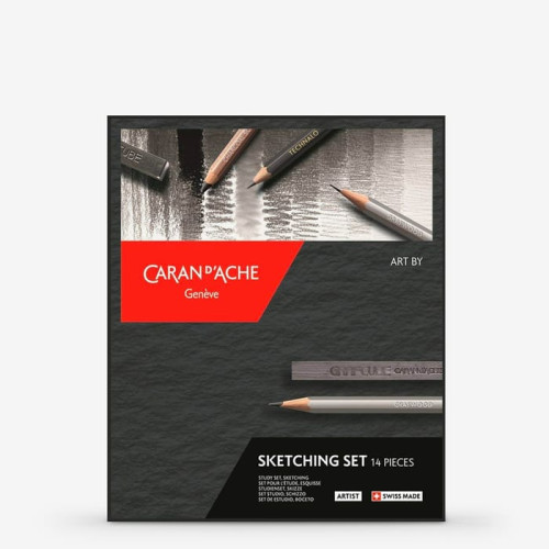 CARAN D'ACHE ГРАФИЧЕН КОМПЛЕКТ 14 ЧАСТИ