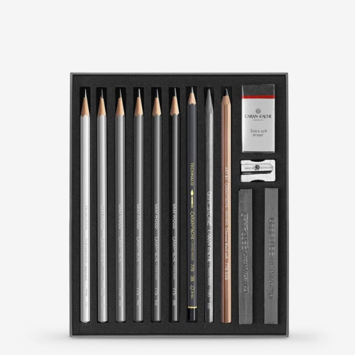 CARAN D'ACHE ГРАФИЧЕН КОМПЛЕКТ 14 ЧАСТИ