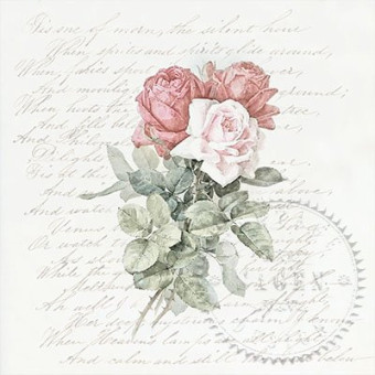 SAGEN VINTAGE NAPKINS FOR DECOUPAGE 33/33 CM - 80083