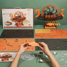 ROBOTIME 3D ДЪРВЕН ПЪЗЕЛ VIKING DRAGON SHIP 229 ЧАСТИ LK802