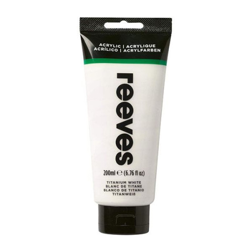 REEVES ACRYLIC PAINT 200 ML - TITANIUM WHITE 8381710