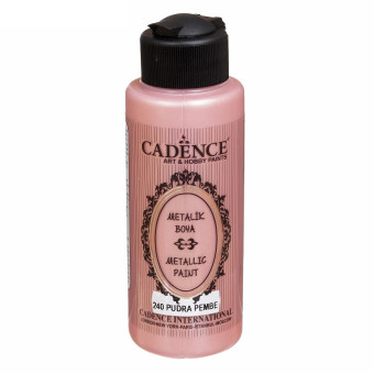 CADENCE АКРИЛНА БОЯ МЕТАЛИК 120 МЛ. - POWDER PINK 240