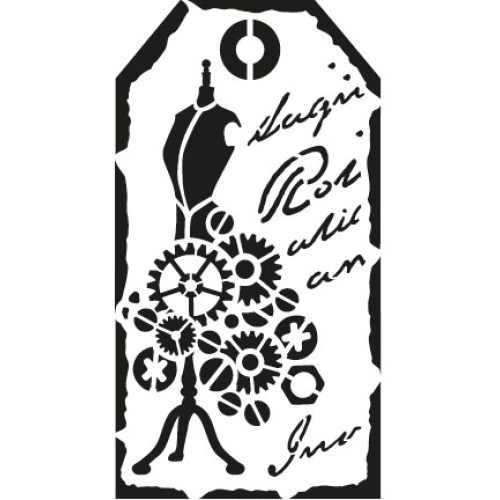 VIVA DECOR UNIVERSAL TEMPLATE A5 - TAG DRESSMAKER'S DUMMY