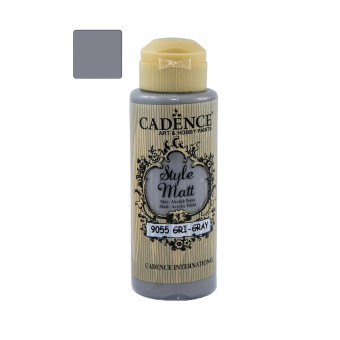 CADENCE АКРИЛНА БОЯ STYLE MATT 120 МЛ. - GRAY 9055