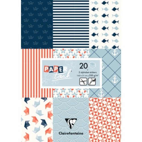 CLAIREFONTAINE БЛОКЧЕ ДИЗАЙНЕРСКА ХАРТИЯ А5, 200 ГР. 20 Л. 2