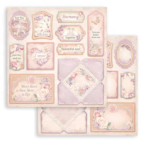 STAMPERIA ROMANCE FOREVER BLOCK 20.3/20.3 CM - SBBS96