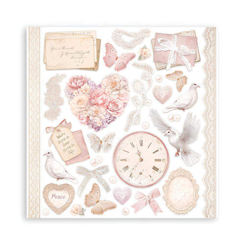 STAMPERIA ROMANCE FOREVER BLOCK 20.3/20.3 CM - SBBS96