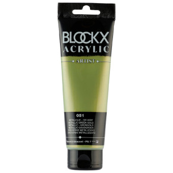 BLOCKX АКРИЛНА БОЯ METALLIC GREEN GOLD 120ML 60051BXC