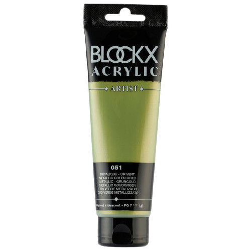 BLOCKX АКРИЛНА БОЯ METALLIC GREEN GOLD 120ML 60051BXC