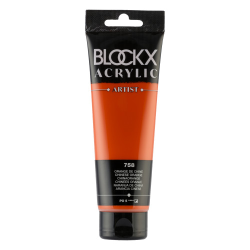 BLOCKX АКРИЛНА БОЯ CHINESE ORANGE 120ML 60758BXC