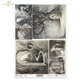 ITD COLLECTION DECOUPAGE RICE PAPER A4 - R2540